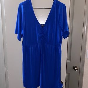 Torrid Blue Babydoll Blouse